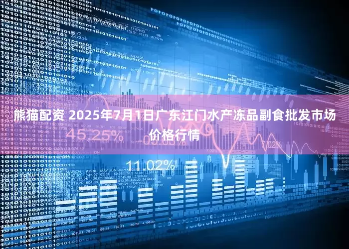 熊猫配资 2025年7月1日广东江门水产冻品副食批发市场价格行情