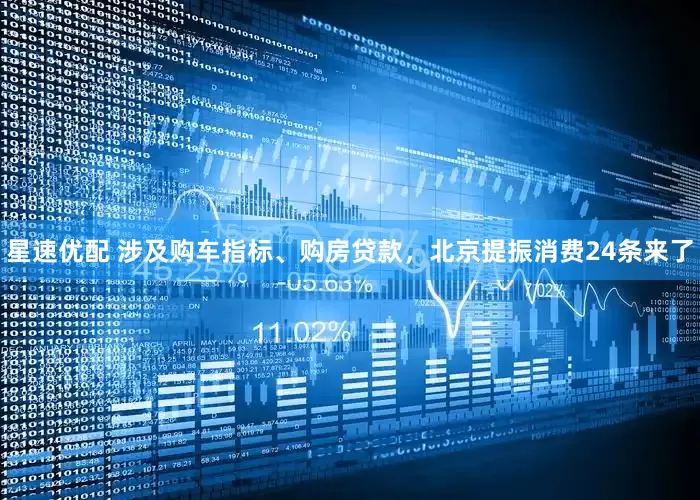 星速优配 涉及购车指标、购房贷款，北京提振消费24条来了